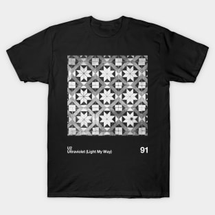 U2 - Artwork 90's Design  || Vintage Black & White 90s T-Shirt